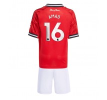 Manchester United Amad Diallo #16 Koszulka Podstawowa dzieci 2025-26 Krótki Rękaw (+ krótkie spodenki)